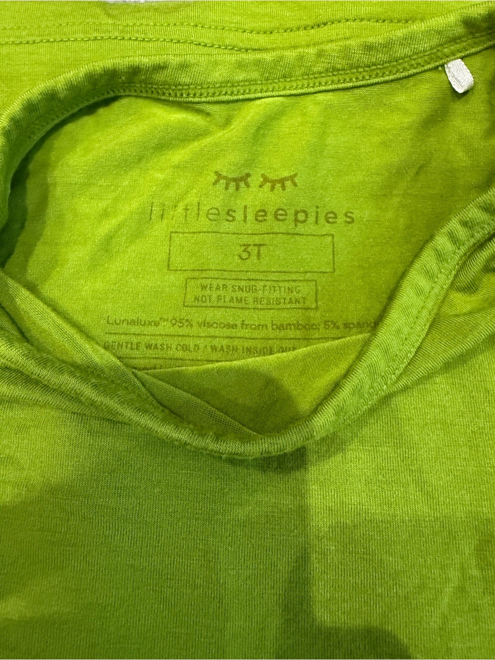 Little Sleepies Short Sleeve Lime Green Pajama Set